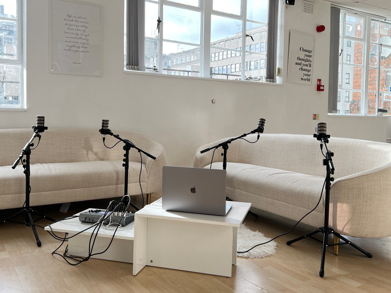 Professional podcast equipment