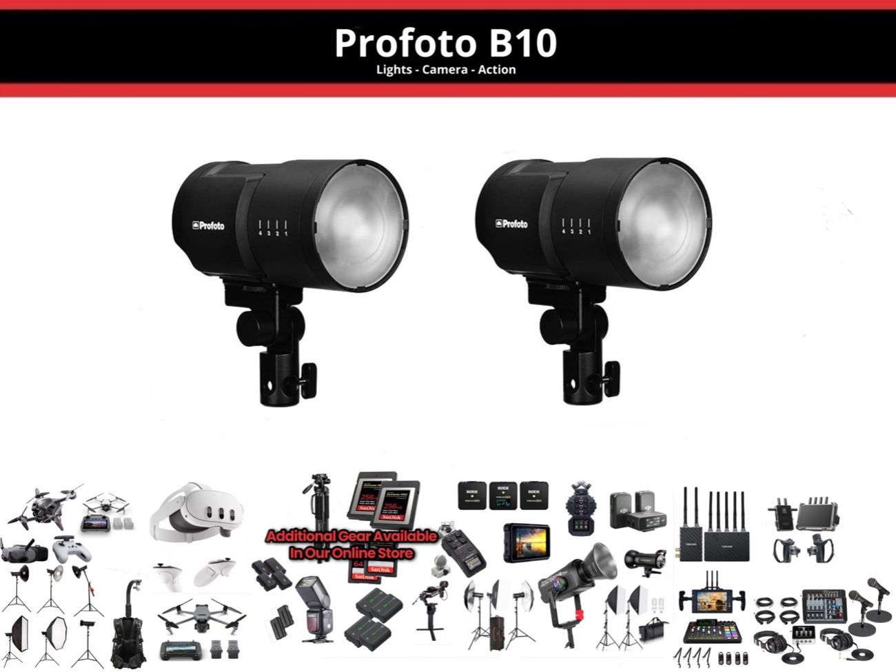Profoto b10 x2