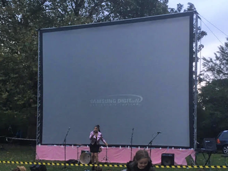 Projection screen 24 by 18 foot