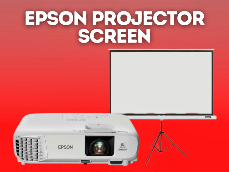 Projector and screen 2.5 x 1.5m - 3500 lumens
