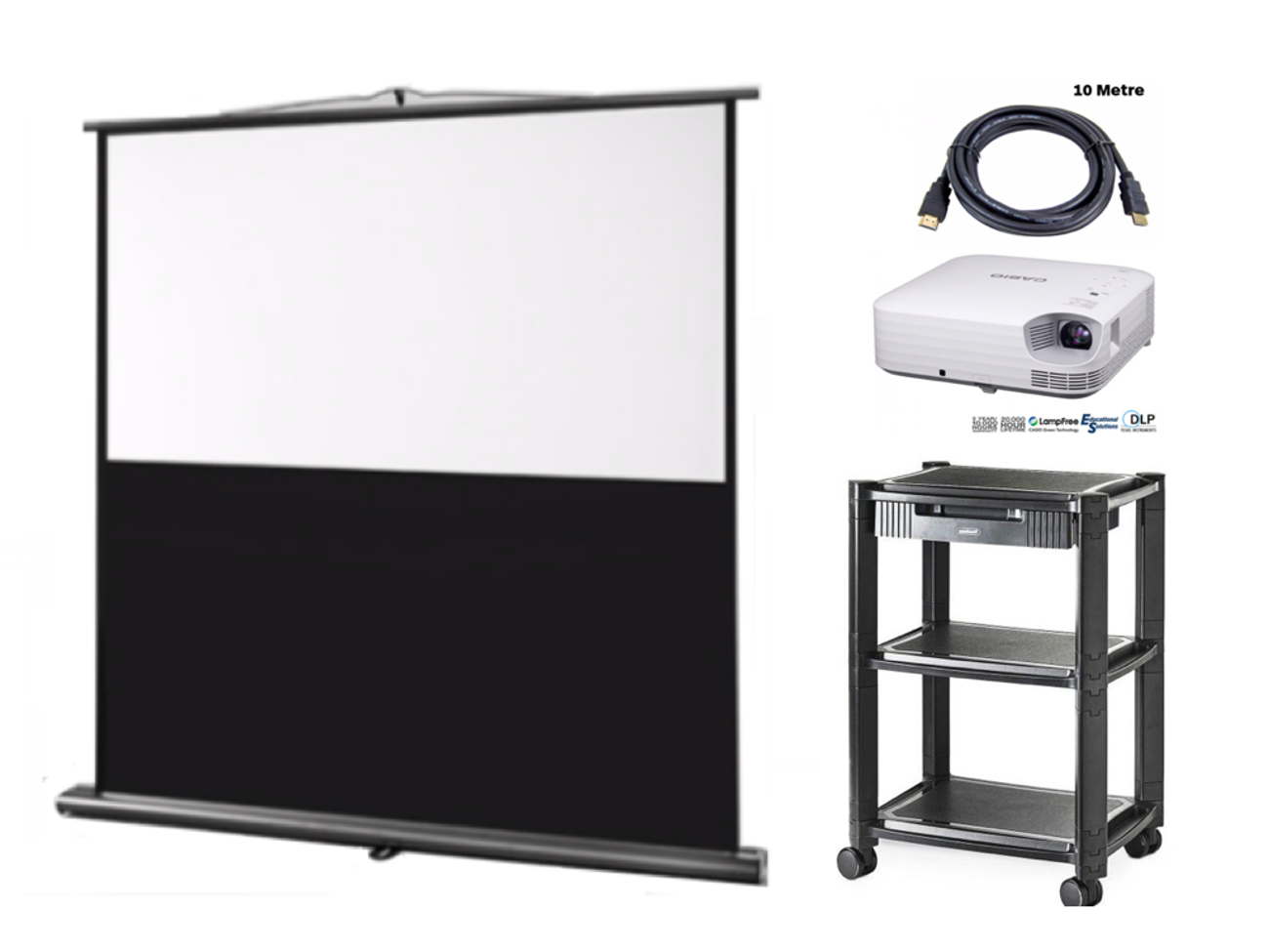 Projector and screen