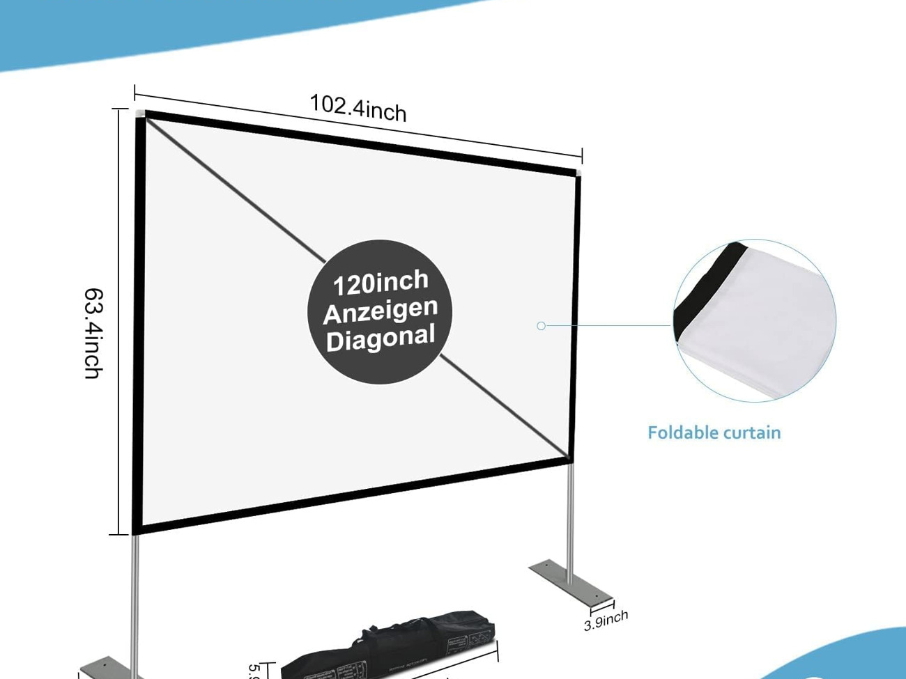 Projector screen 120"