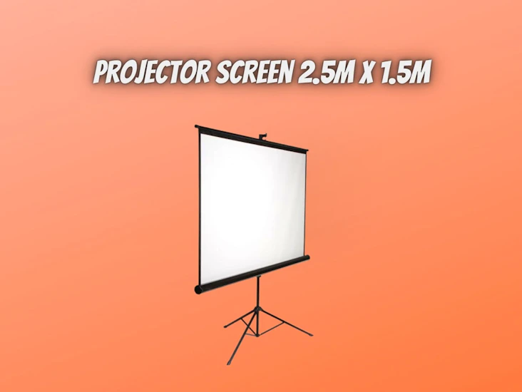 Projector screen 2.5m x 1.5m