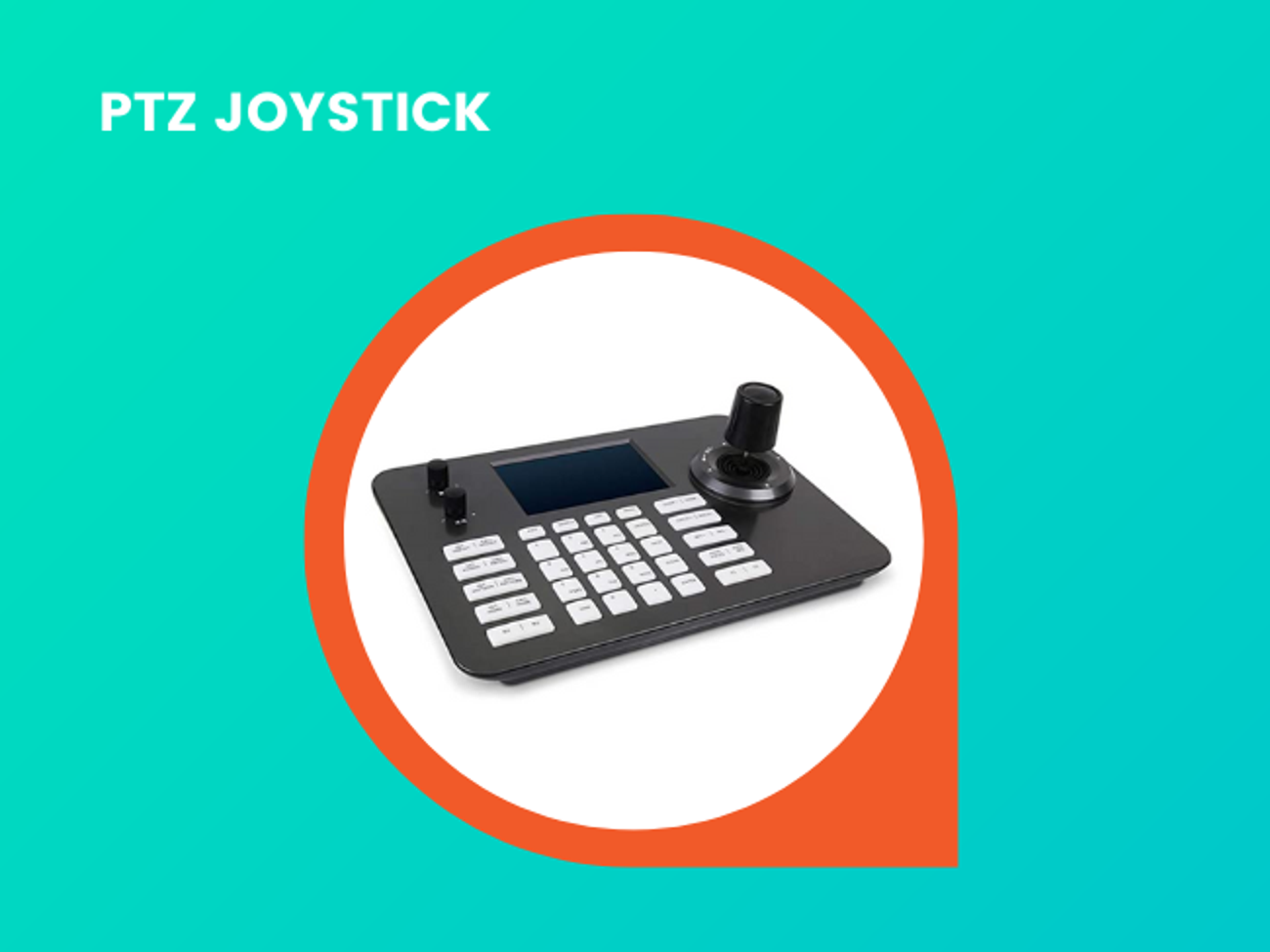 Pan tilt zoom camera ptz joystick poe