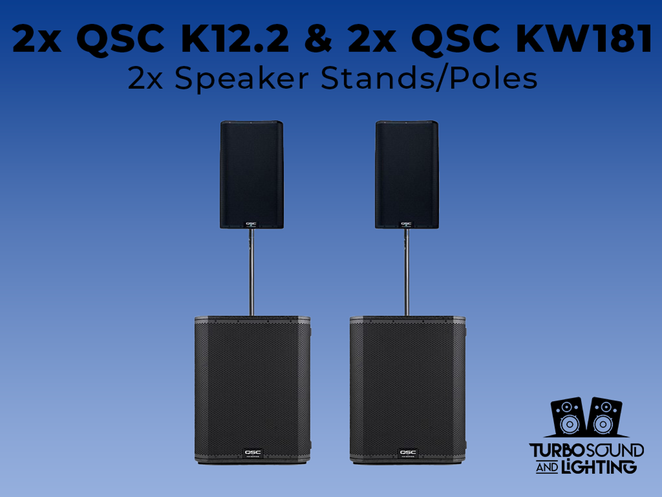 Qsc package 2x k12.2 2x kw181