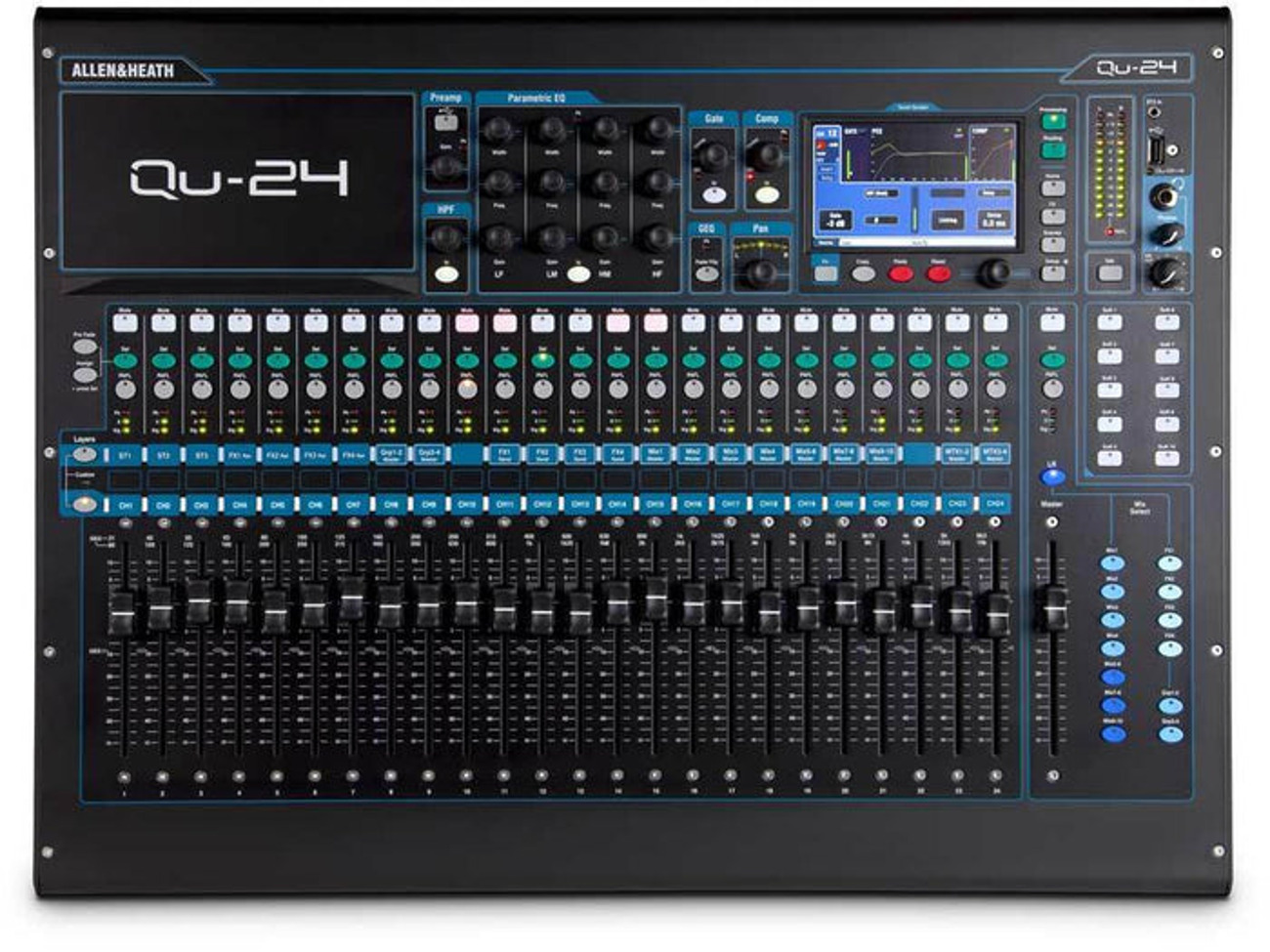 Qu24 allen and heath digital mixing desk 