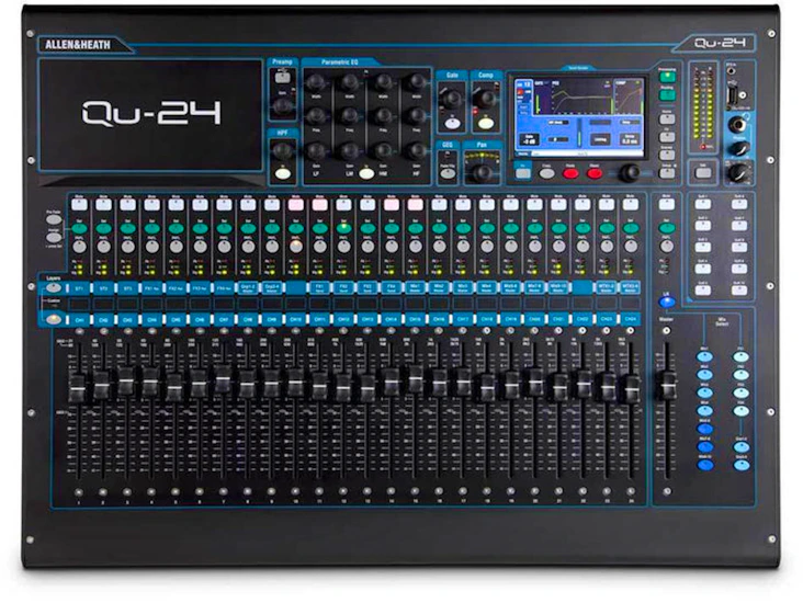 Qu24 allen and heath digital mixing desk