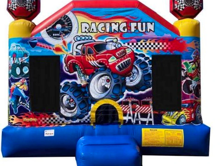 Racing fun bounce house
