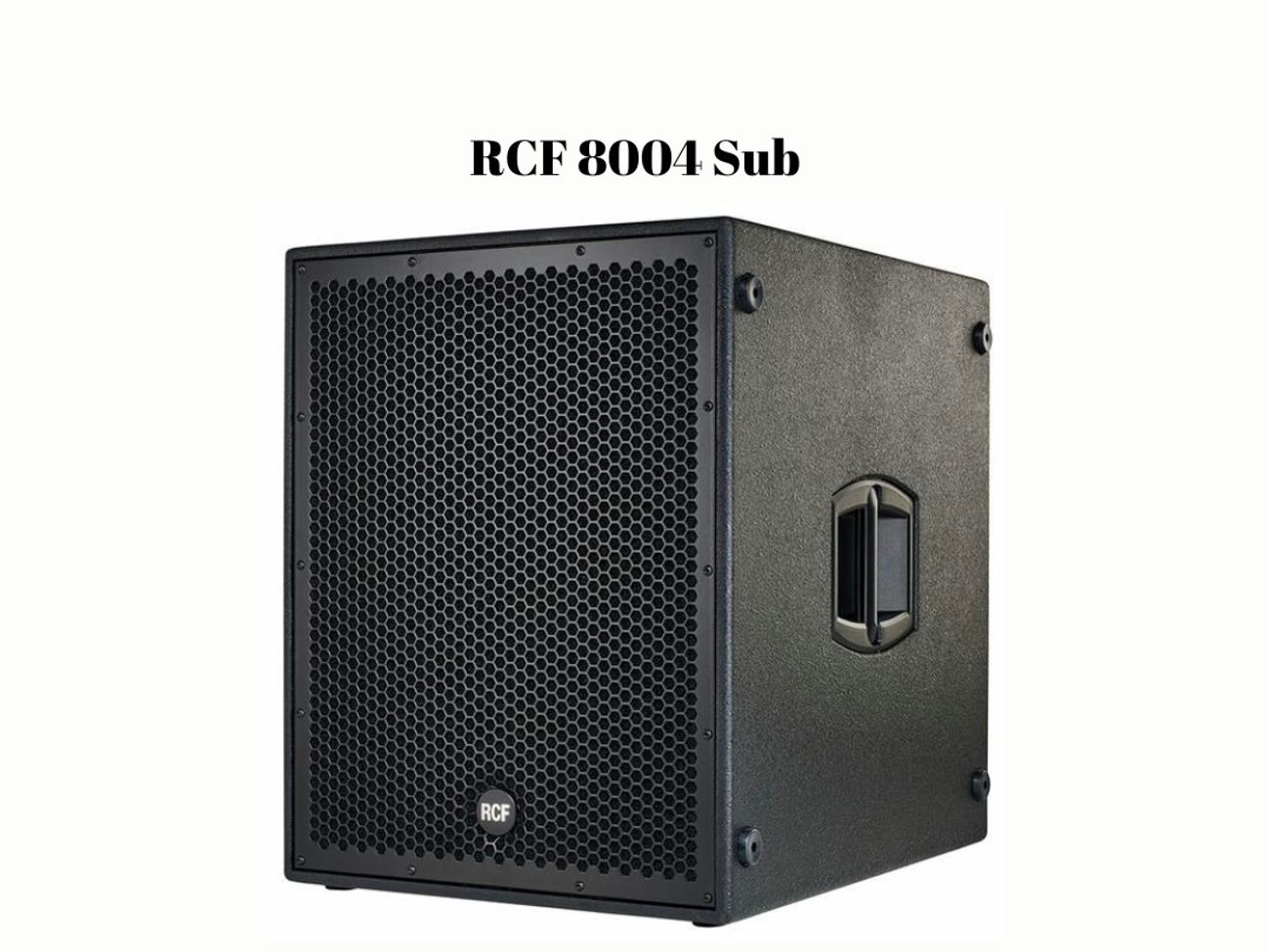 Rcf 8004 as active subwoofers