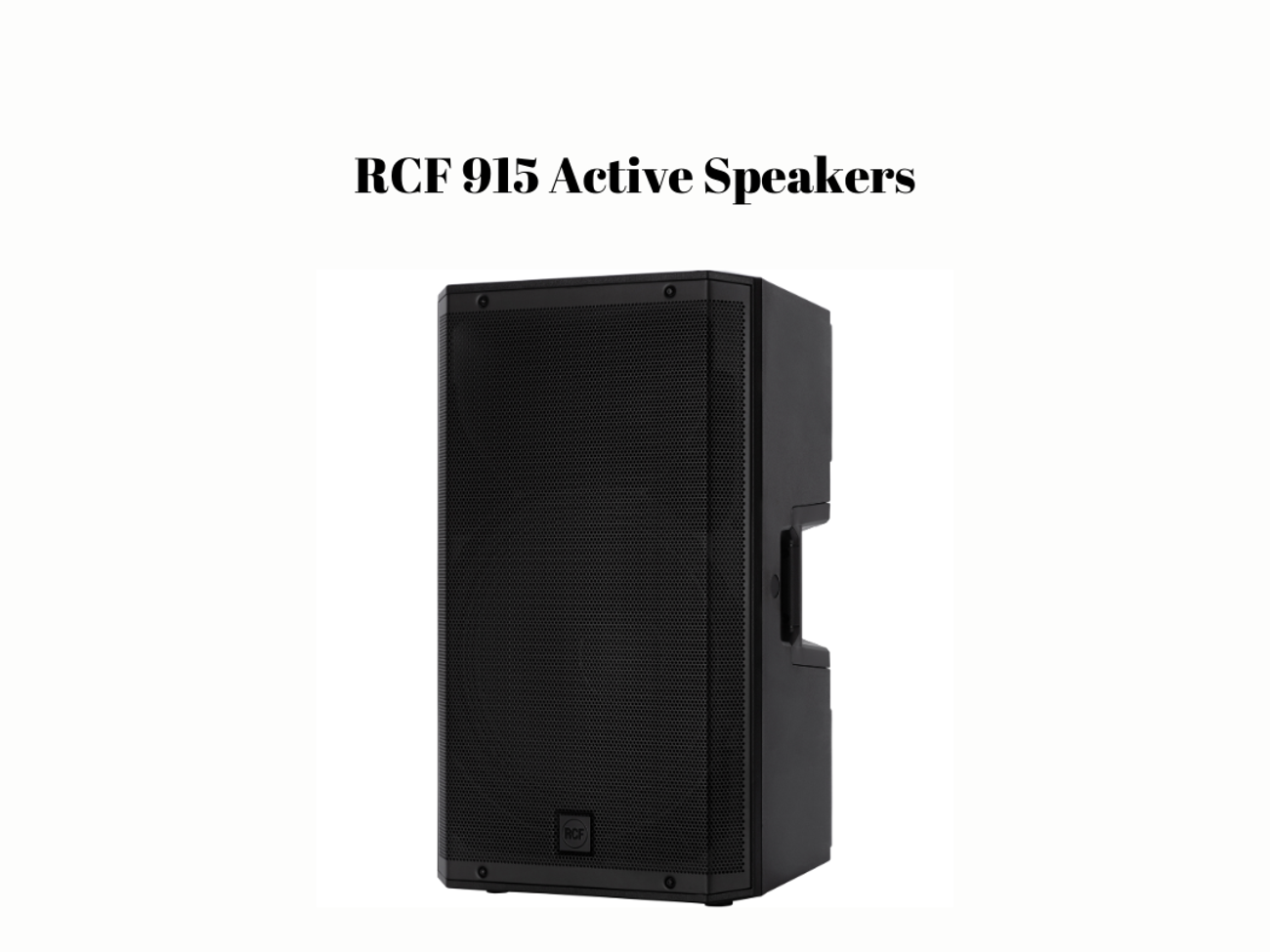 Rcf 915 active speaker