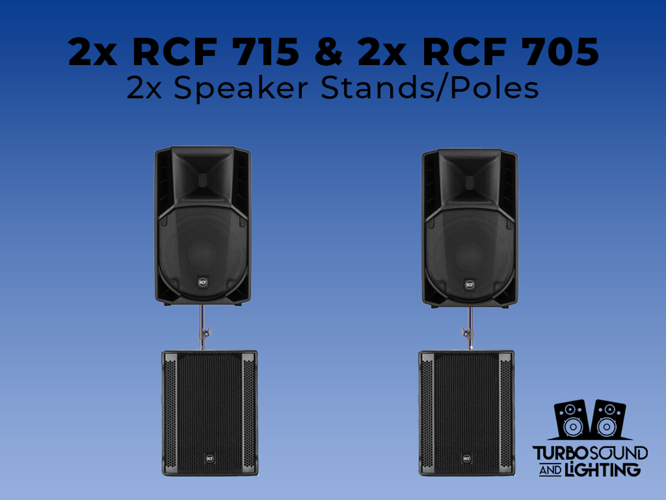 Rcf speaker package 715 705