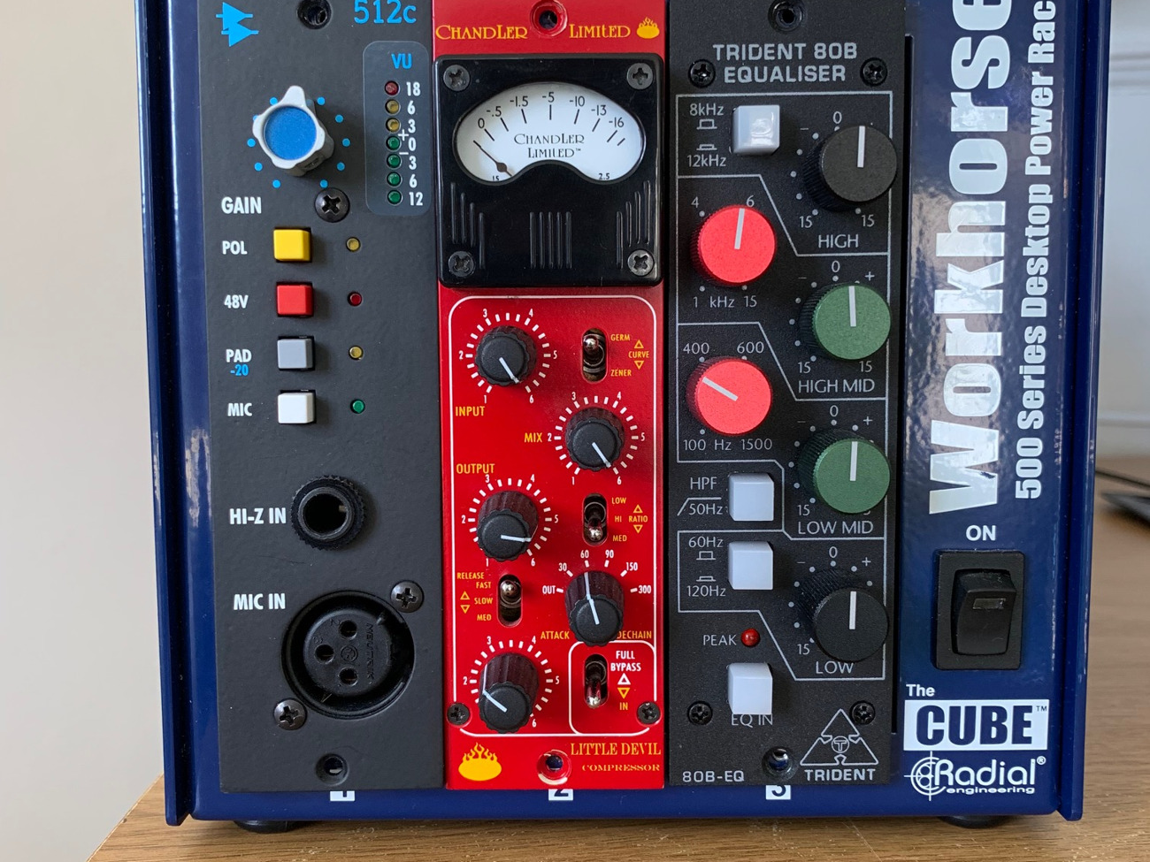Recording bundle: api 512 pre-amp, chandler comp, trident eq