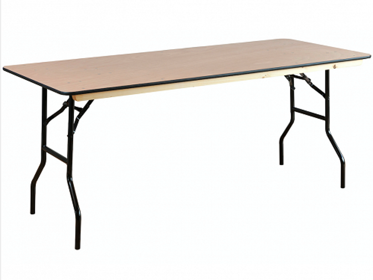 Rectangular folding table