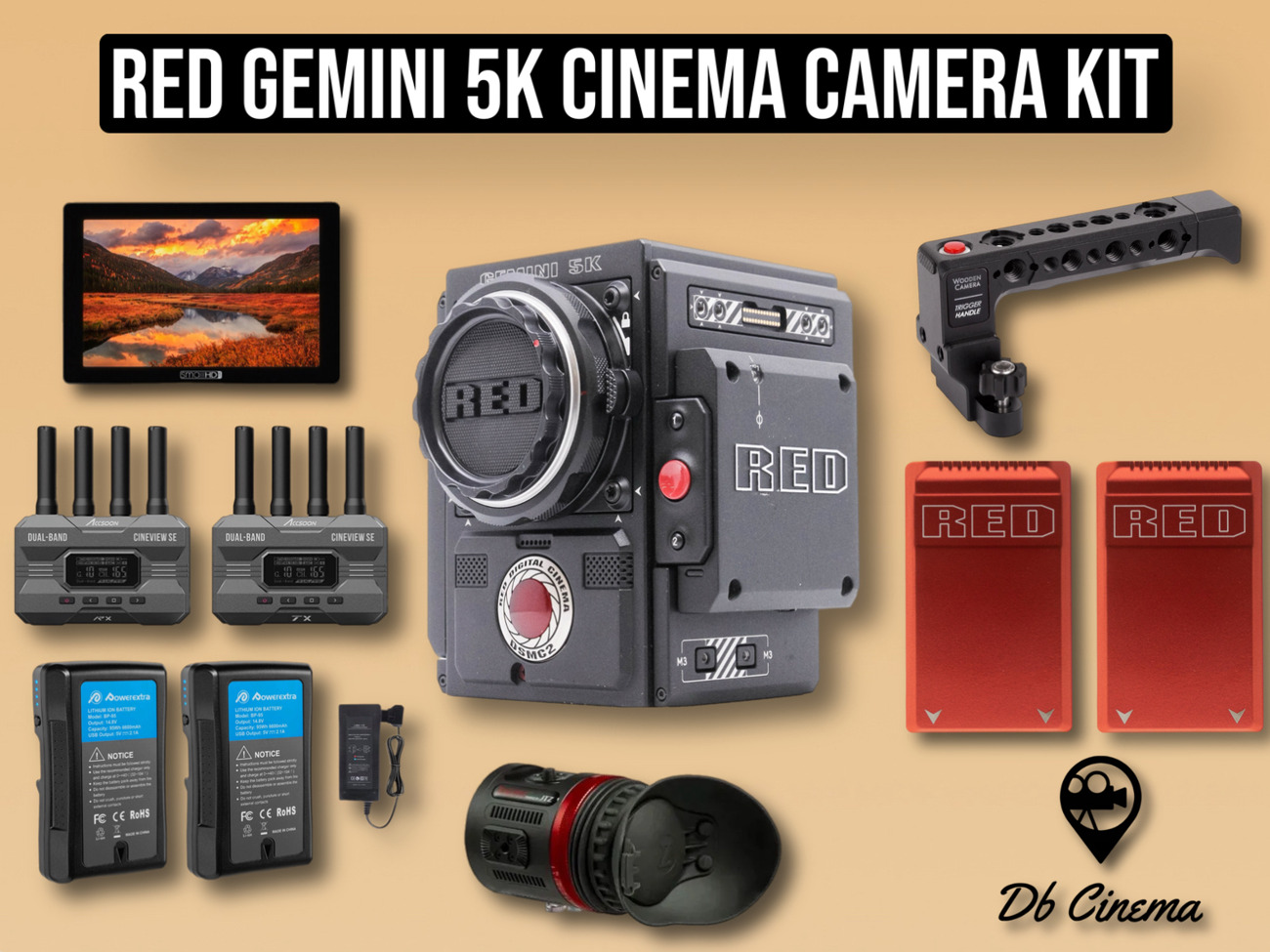 Red gemini 5k cinema camera full set ( komodo , raptor) 