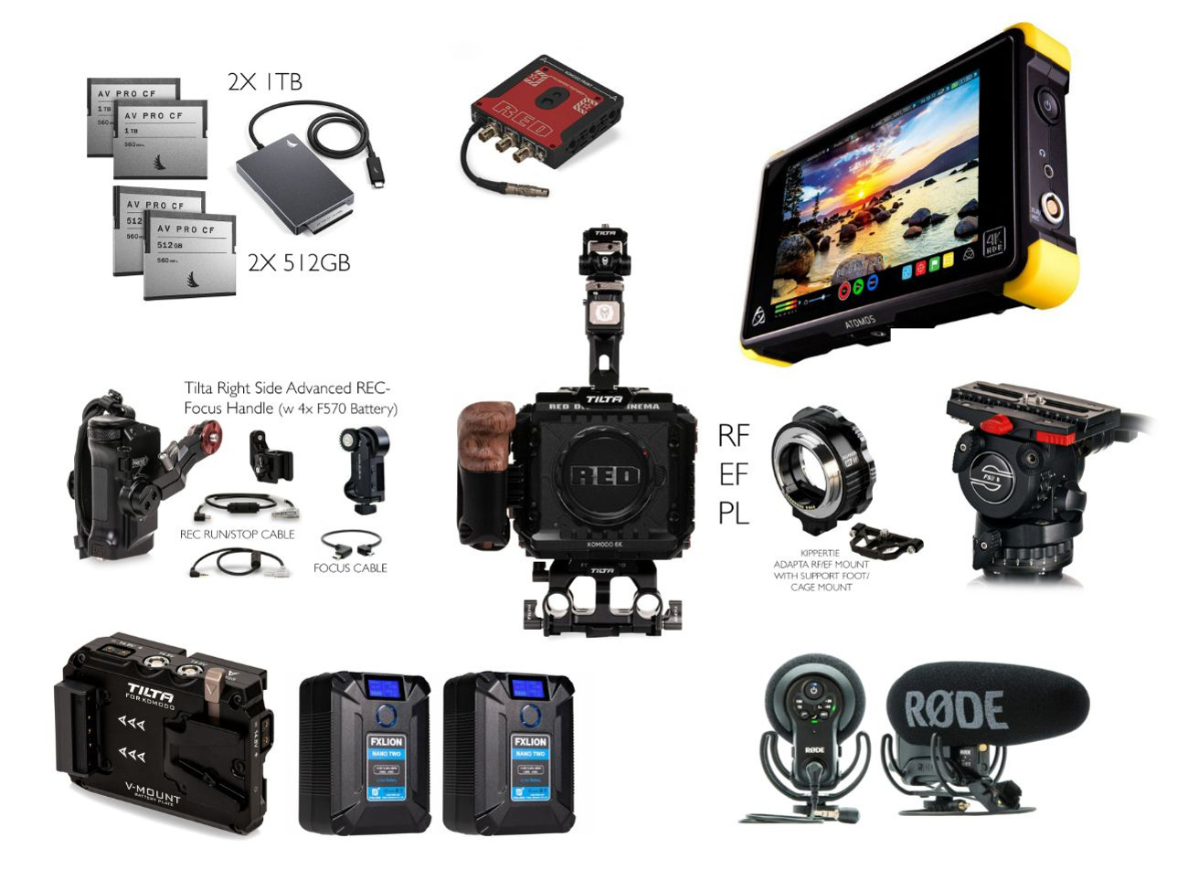 Red komodo 6k super rig 