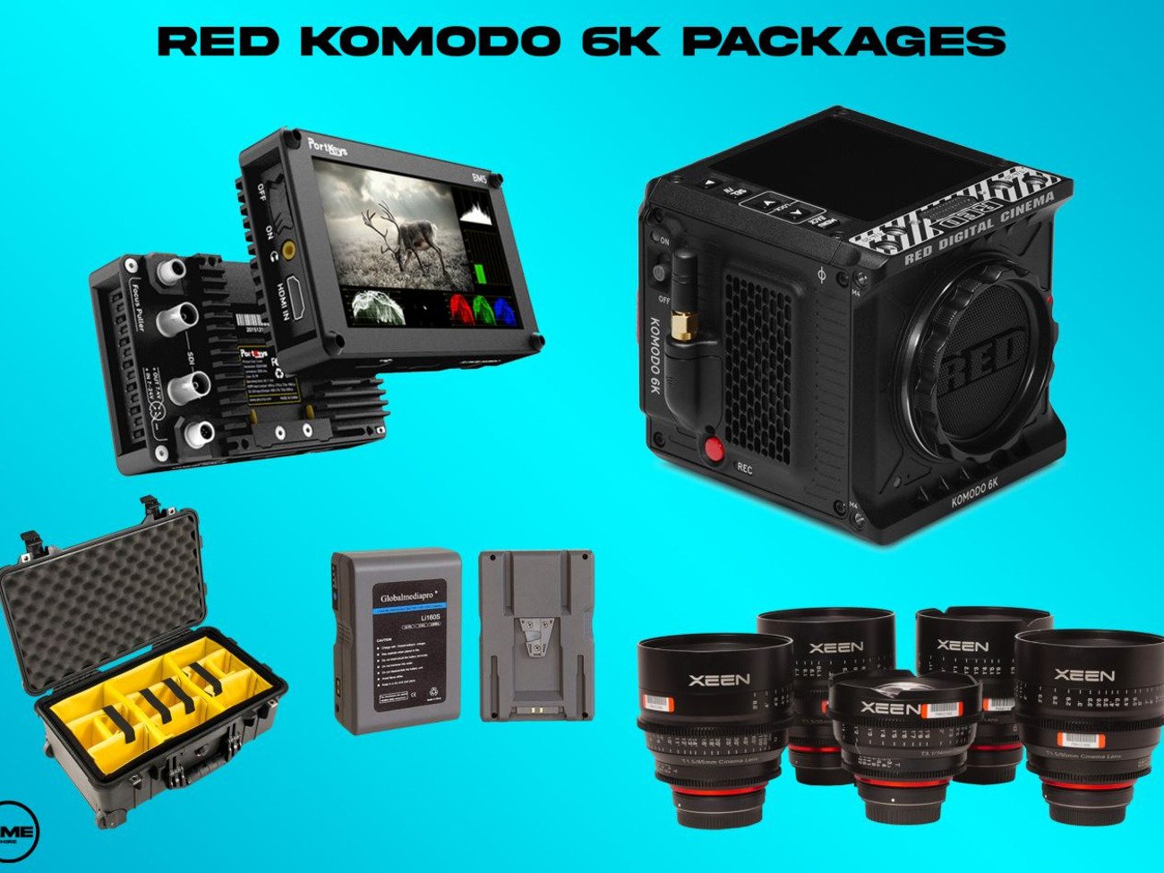 Red komodo run & gun £270 (with 5 cine lenses)