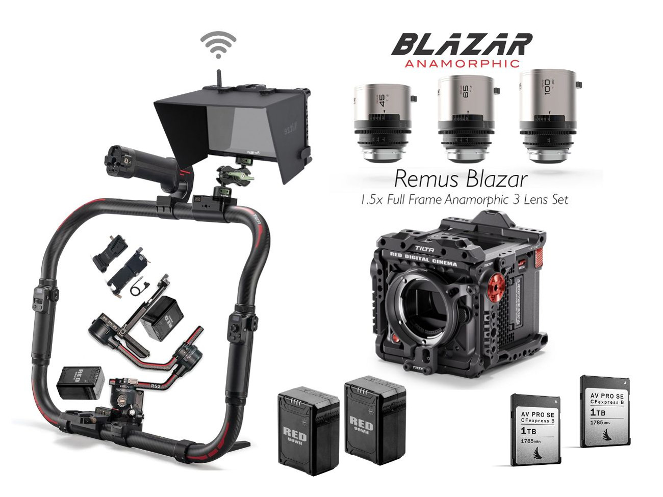 Red komodo x / blazar remus mini anamorphic lenses