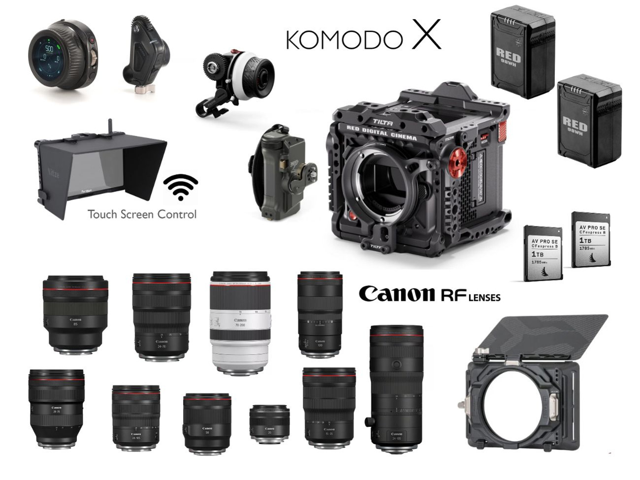 Red komodo x canon rf lenses 