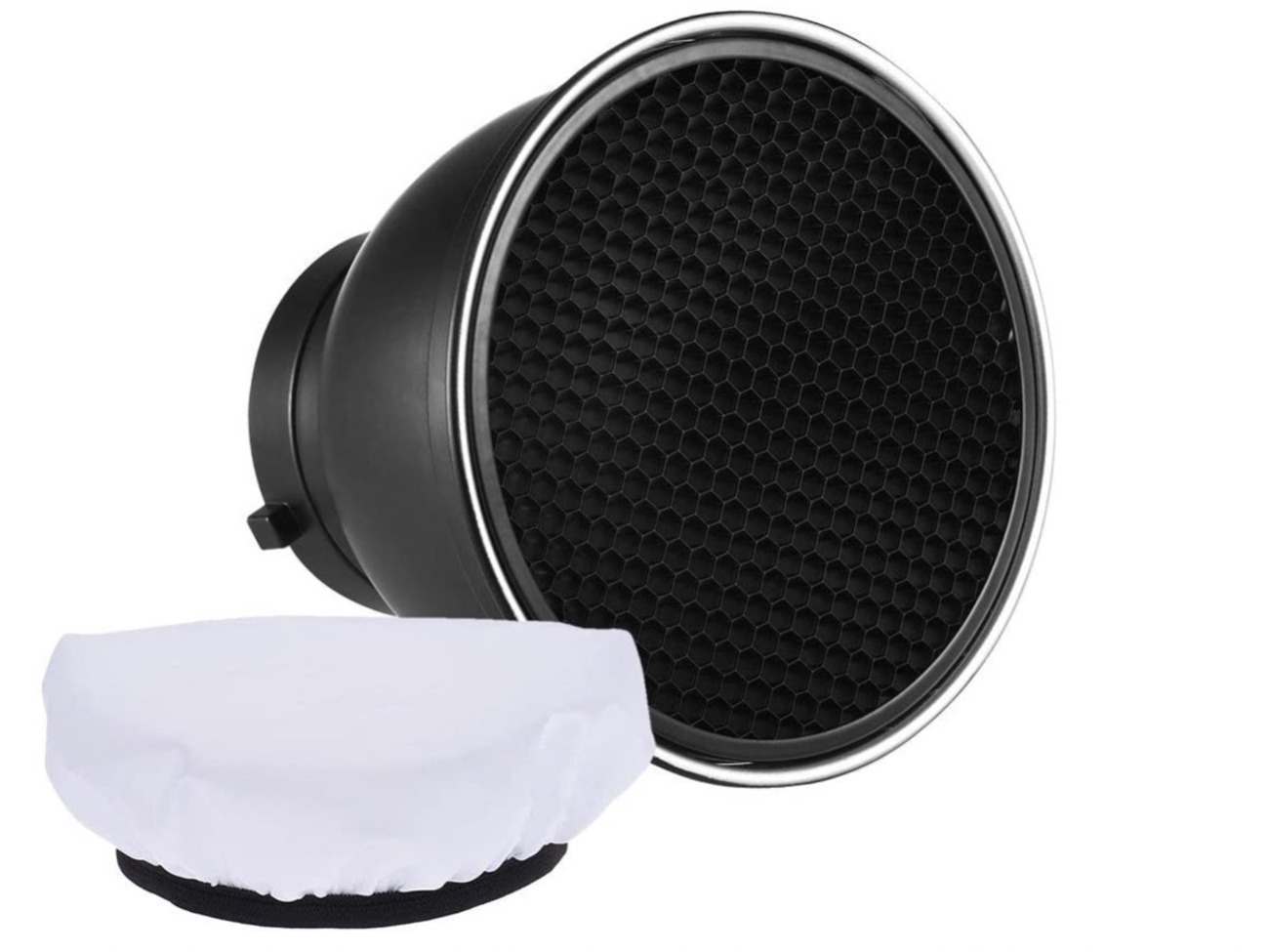 Reflector with grid bowens fit