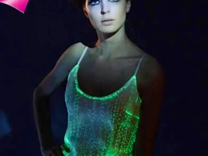 Remote controlled fiber optic clothing