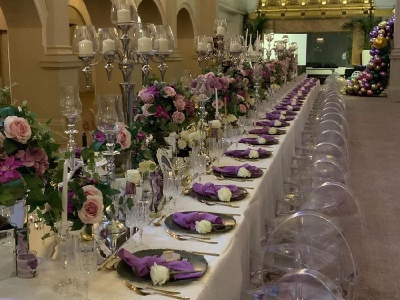 Rentals of party equipment 