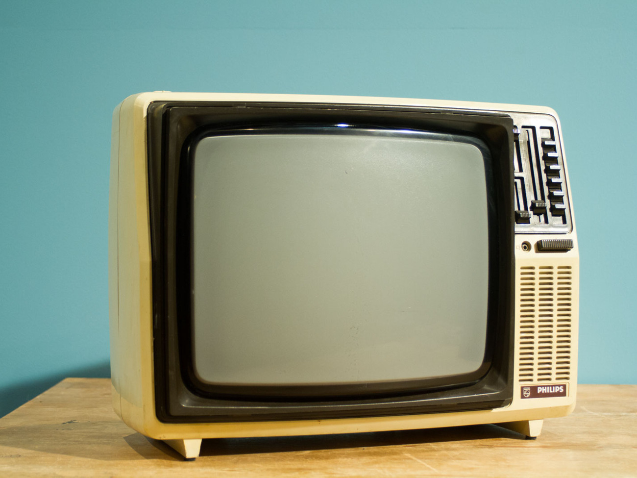 Retro philips 14b614 monochrome  crt tv