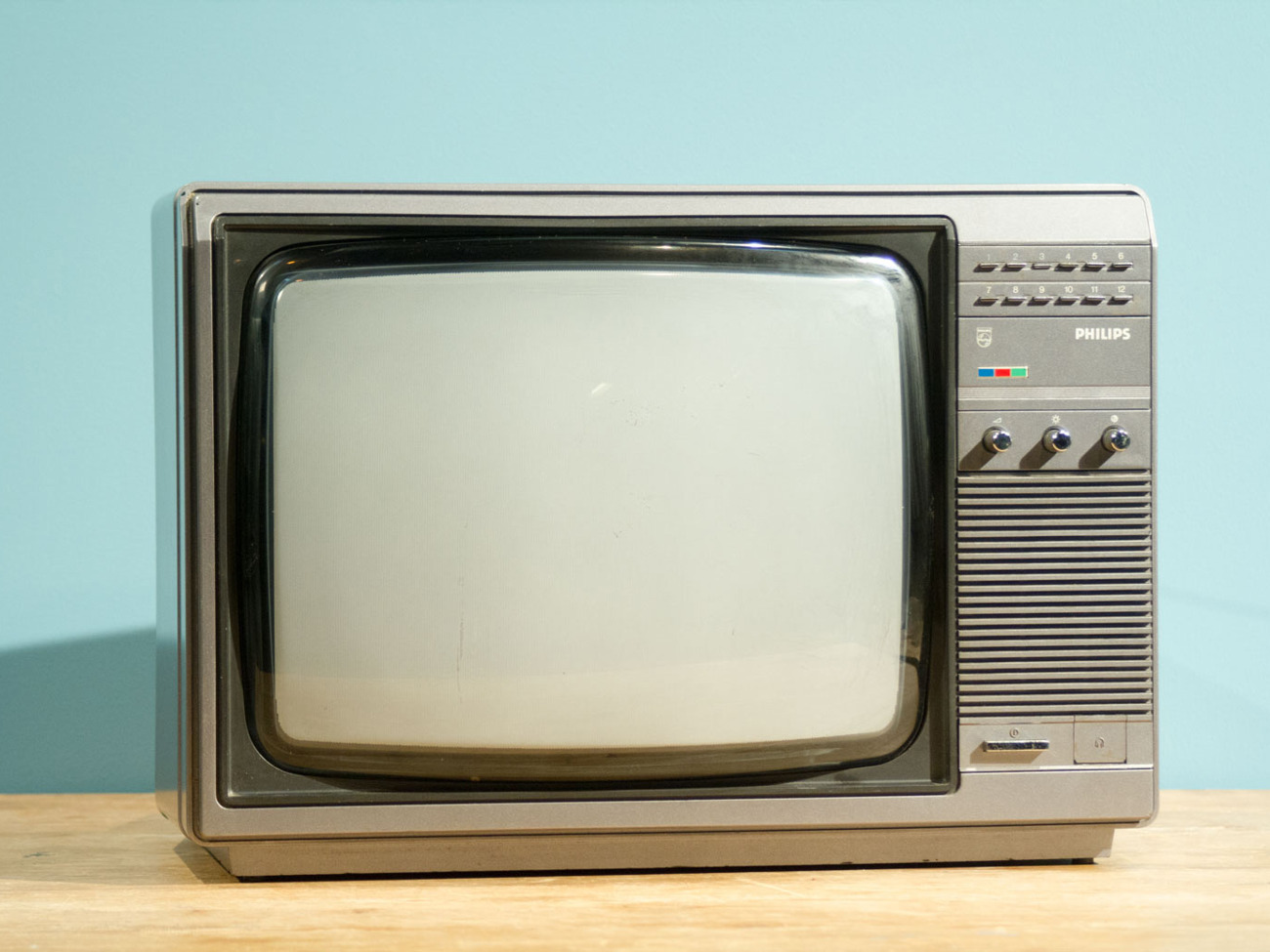 Retro philips colour crt tv
