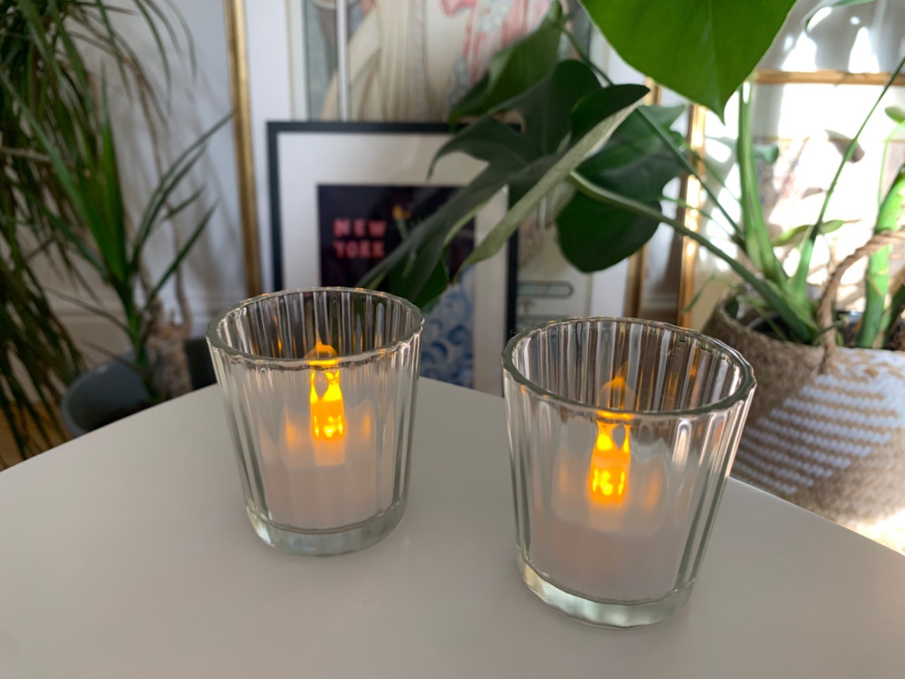 36x ribbed tea light holders 