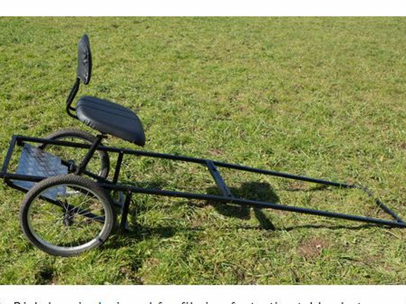 Rickshaw for stabilized filming 