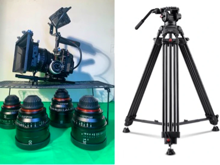 Rigged s1h cinema bundle + 5 prime lens + matte box + tripod