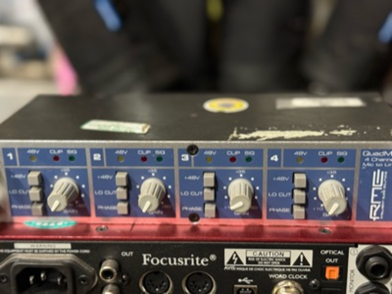 Rme quadmic 4 channel mic 2 line preamp