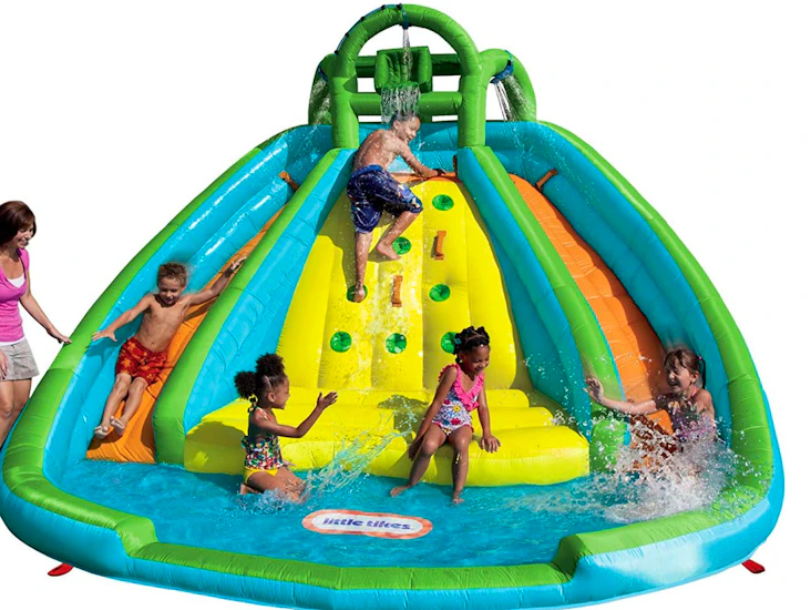 Rocky mountain double water slide