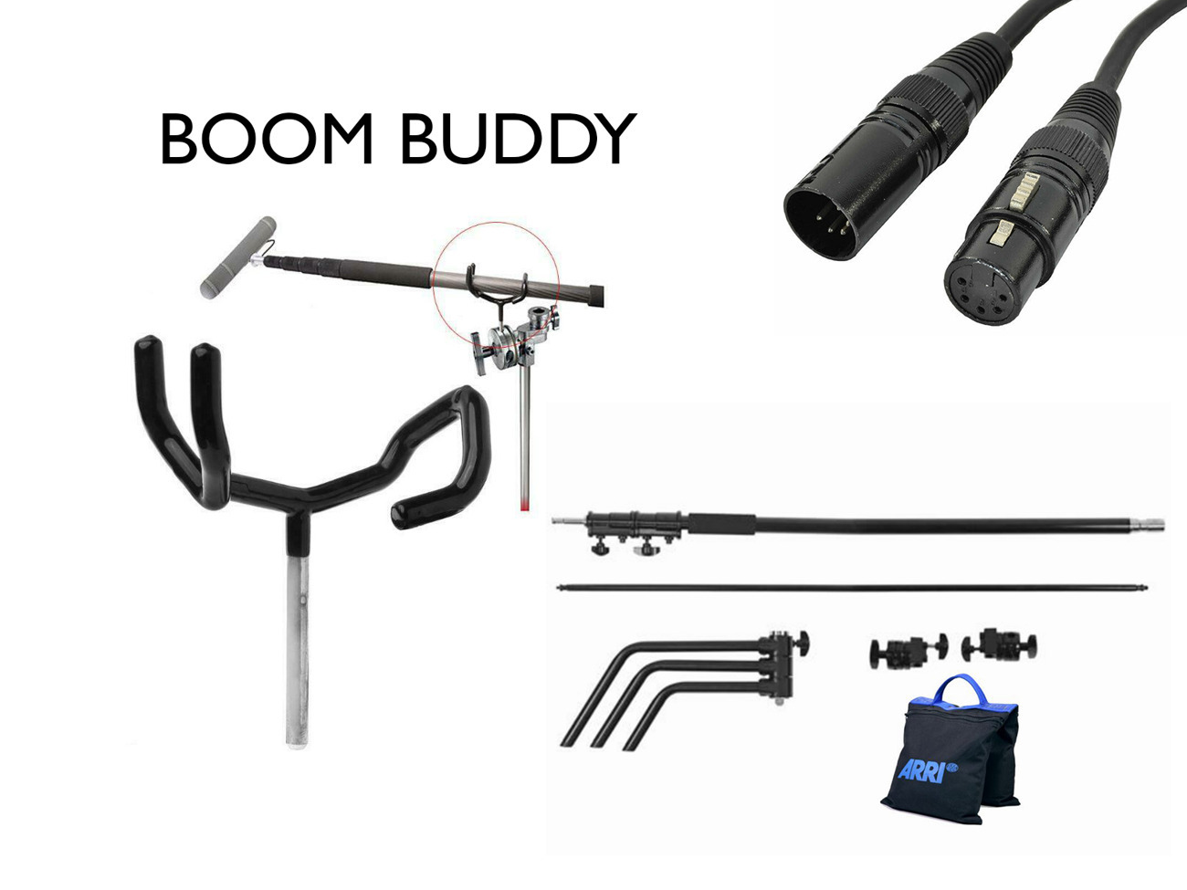 Rode 3m boom pole holder (boom buddy) c stand mic stand 