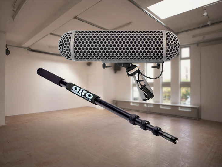 Rode blimp 2 with k-tek boom pole and deadcat