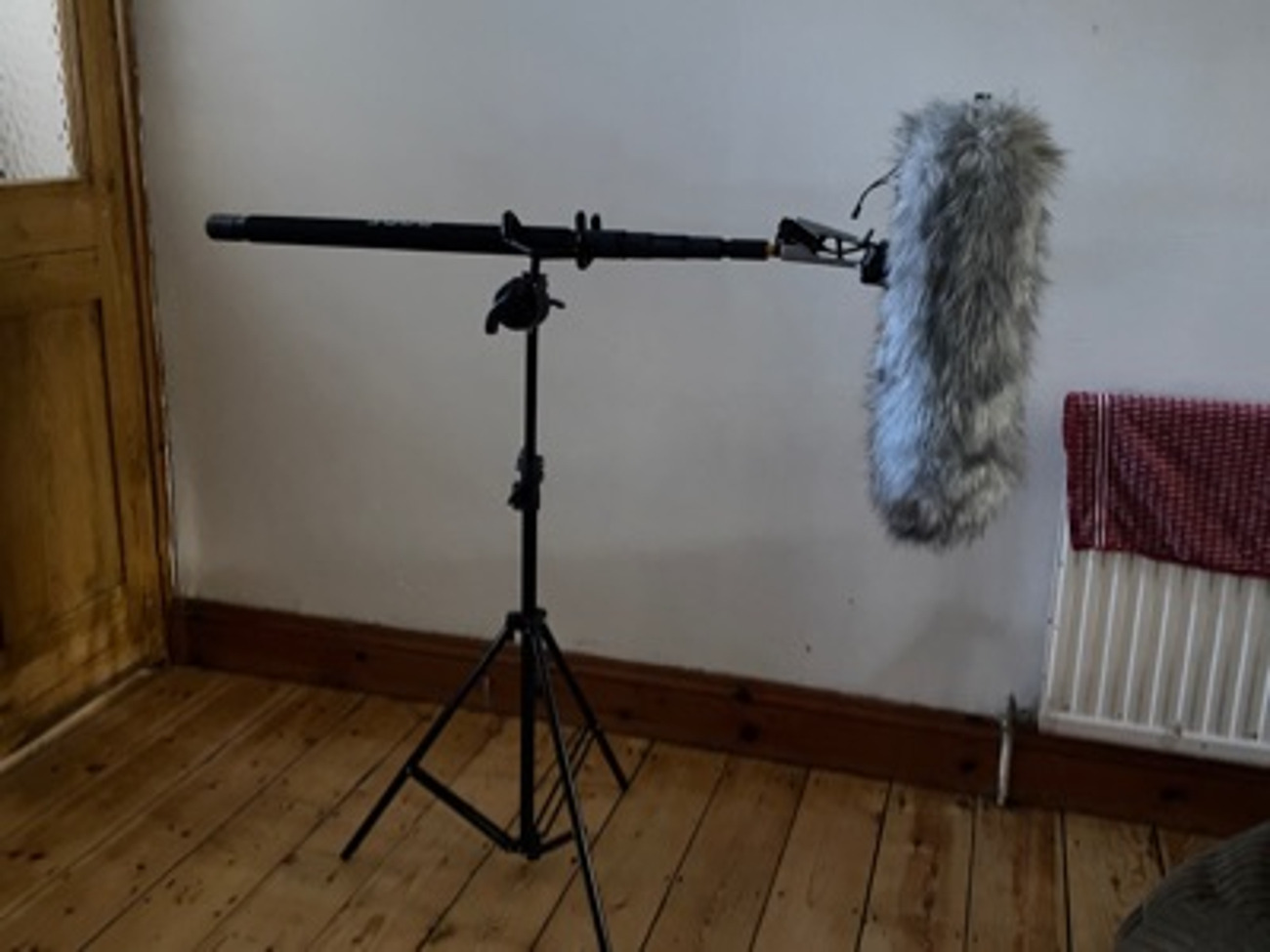 Rode boom mic, pole & mic stand kit