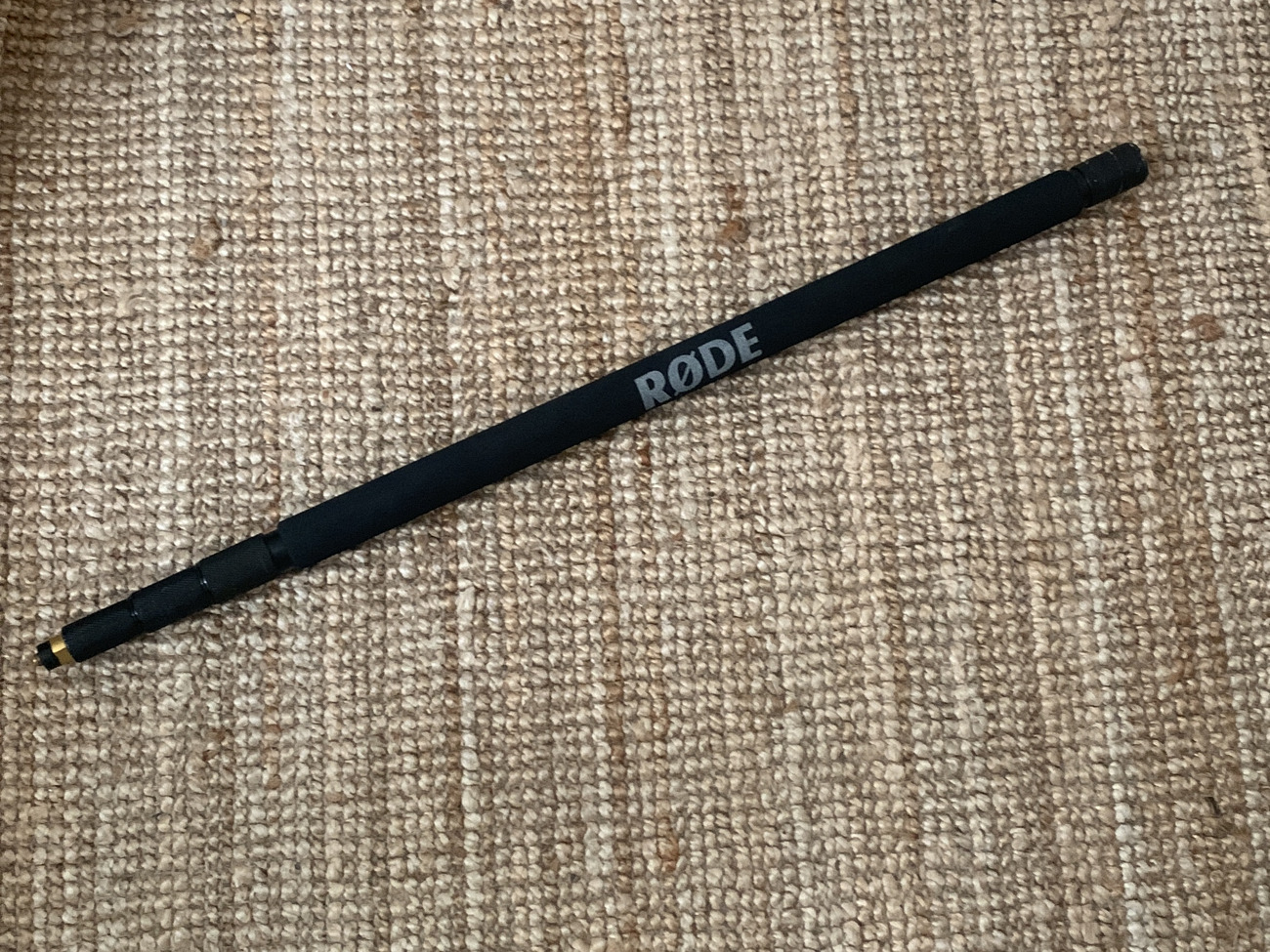 Rode boom pole for shotgun audio mic