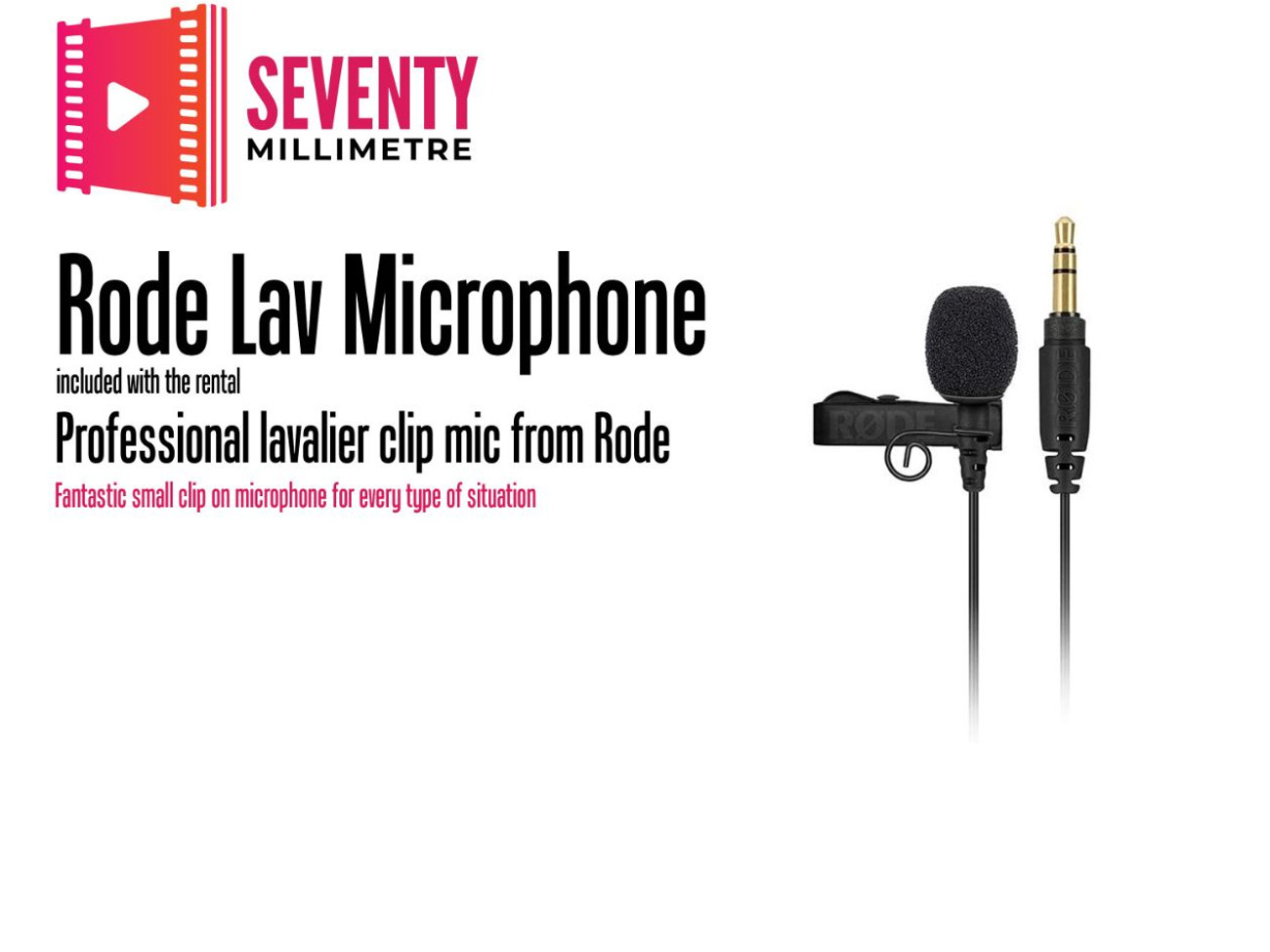 Rode lavalier go microphone