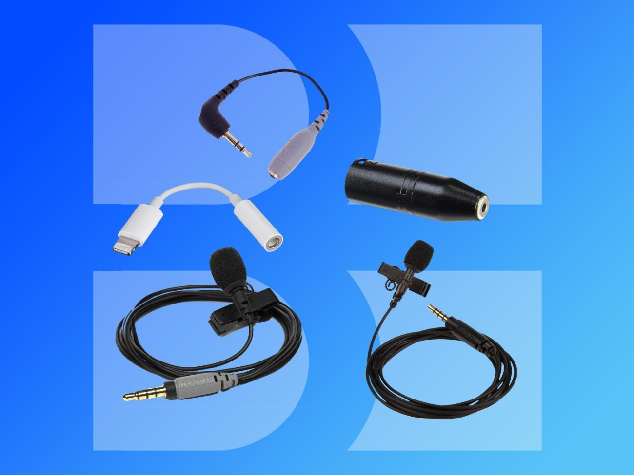 Rode lavalier lav lapel microphone kit - mobile smartlav + xlr adapter
