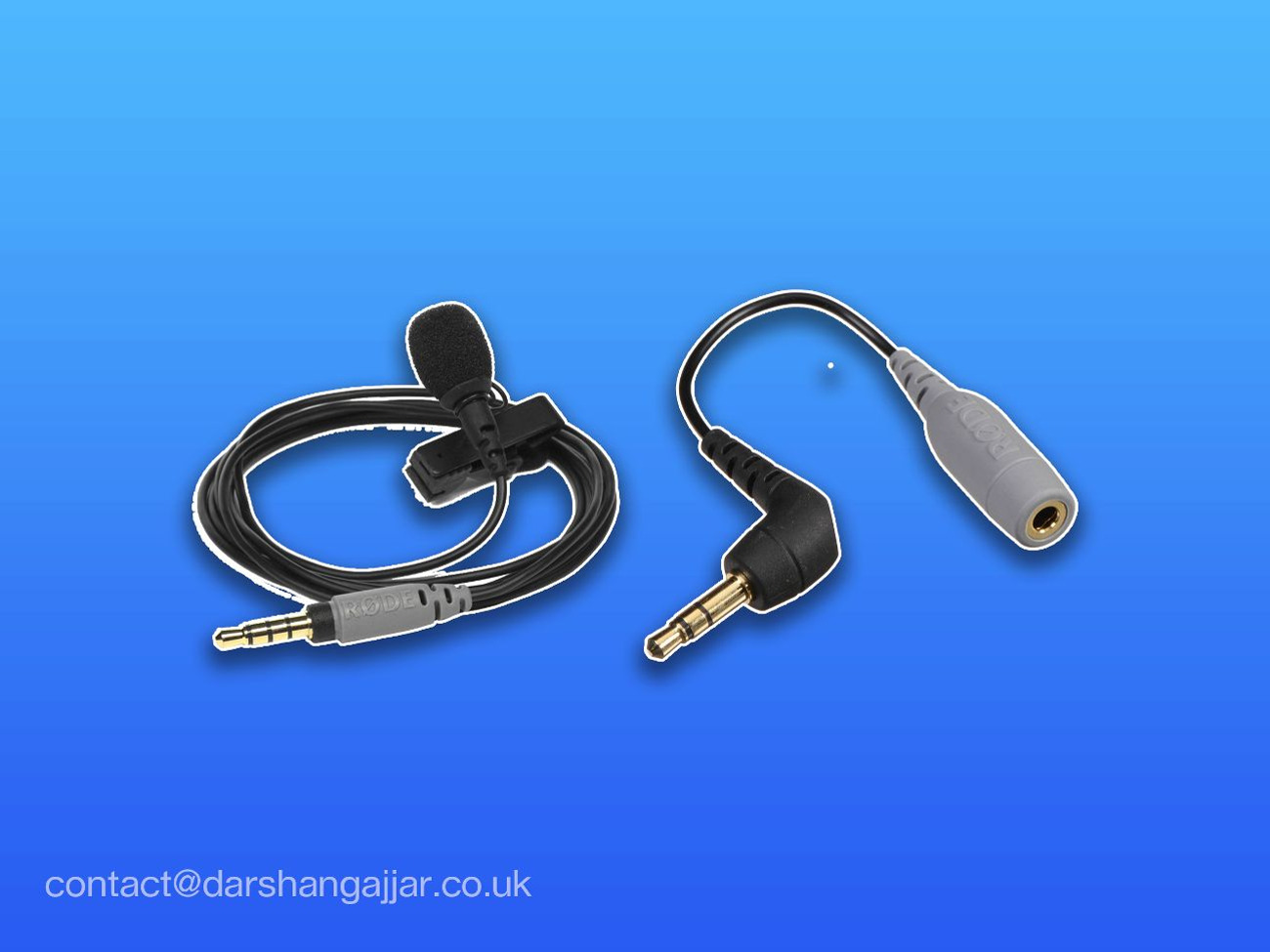 Rode lavalier microphone (smartlav+) with trrs adapter cable