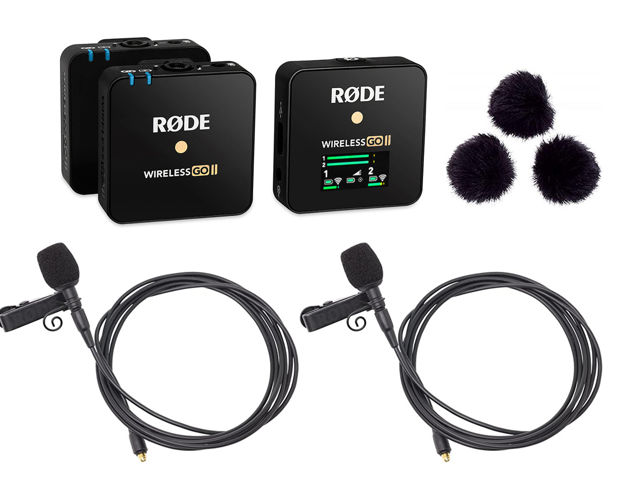 Rode mic go 2 with lavaliers x2