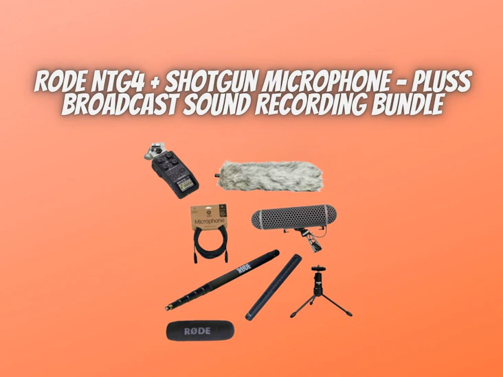 Rode ntg4 + shotgun mic - broadcast sound recording bundle
