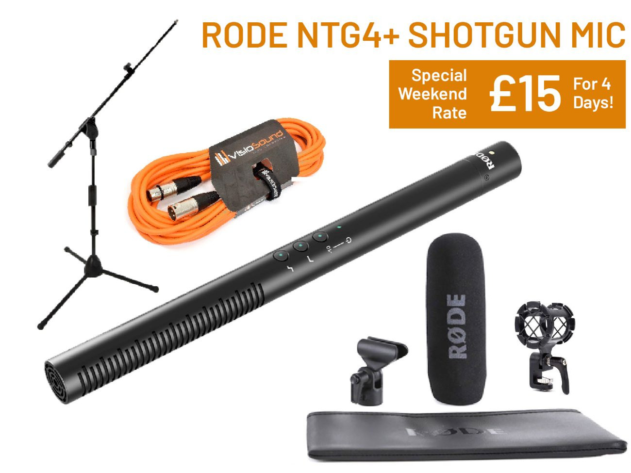 Rode ntg4+ shotgun pro microphone