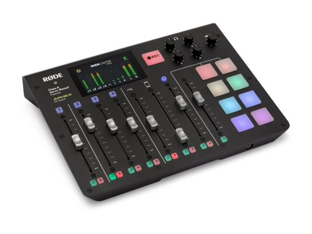 Rode rodecaster pro with 4 mics