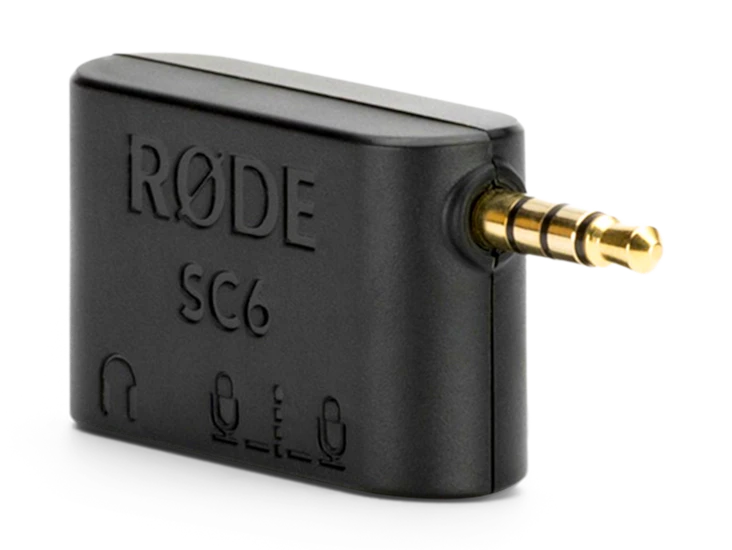 Rode sc6 - dual trrs adaptor for smartphones