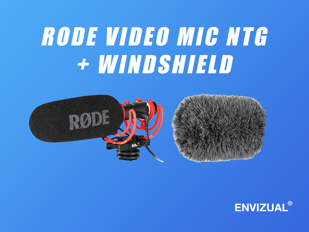 Rode shotgun video mic ntg + windshield