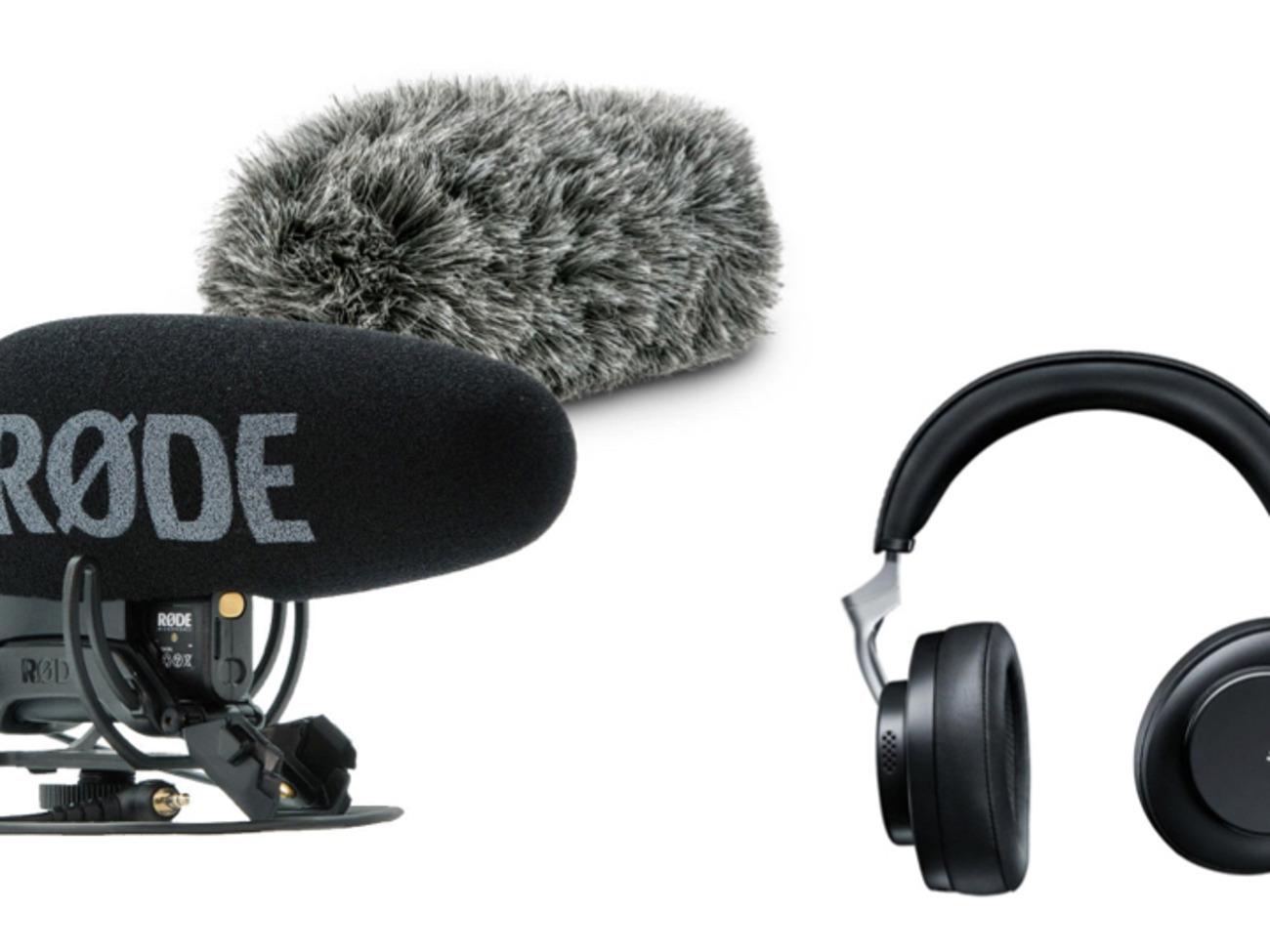 Rode videomic pro plus with headphones