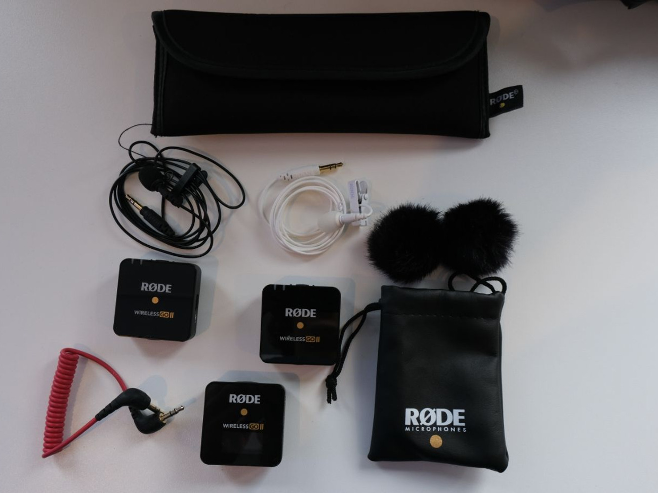 Rode wireless go dual mics + 2 lapel mics 