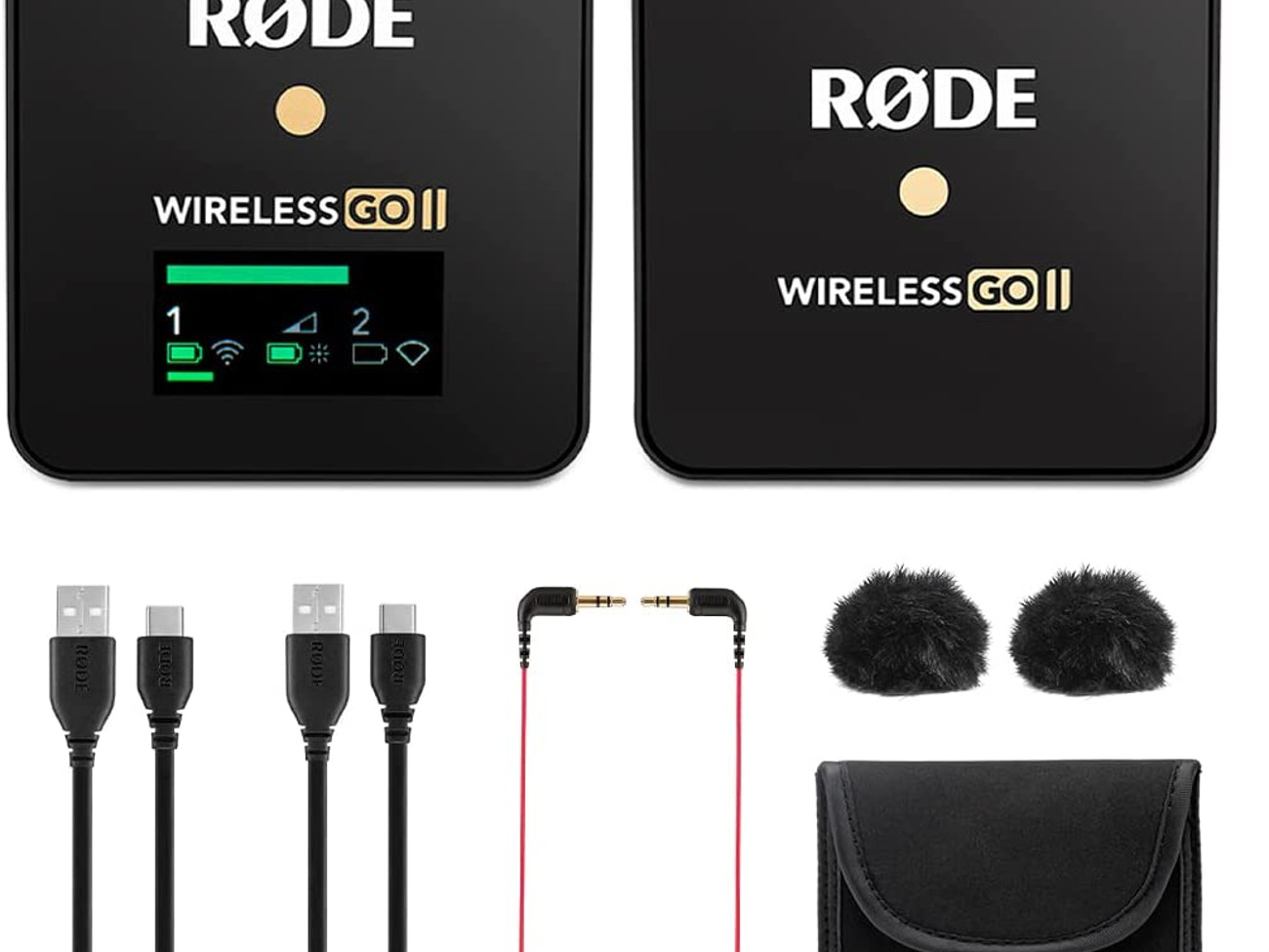 Rode wireless go ii & 2x lavs