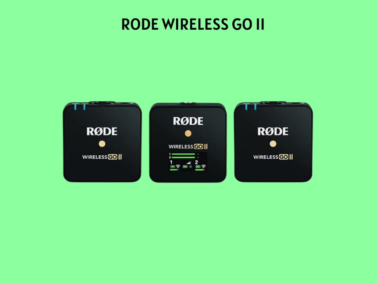 Rode wireless go ii dual wireless mic system w/ magclip