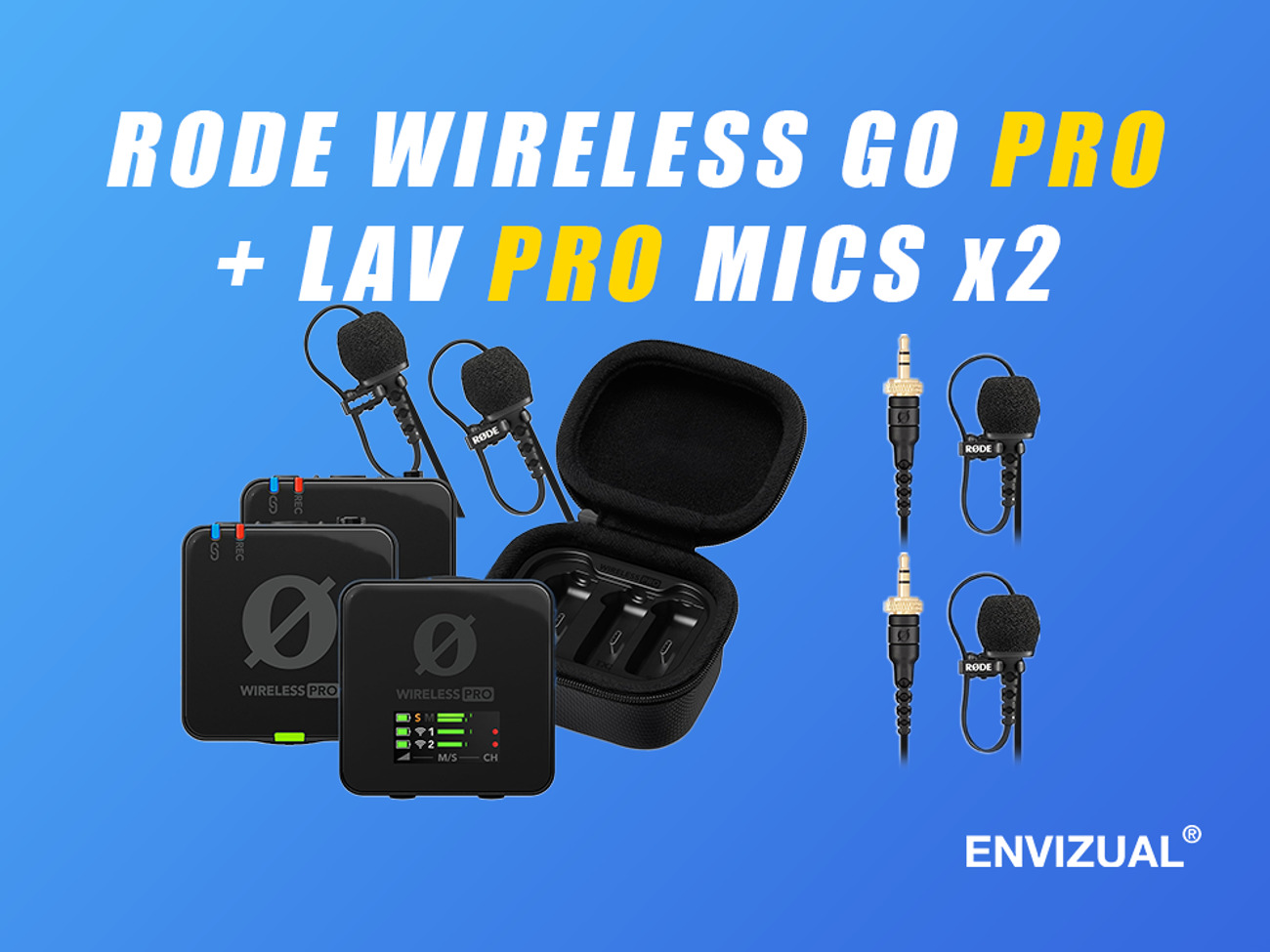 Rode wireless pro + 2x lav ii mics wireless microphone